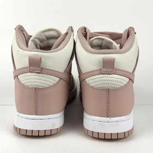 Nike Dunk High Women's 8 PInk Oxford White Leather Sneaker Shoes DD1869-003 - Picture 3 of 8